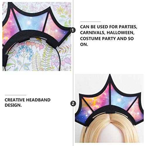 Diez mil navidad cielo estrellado corona aro de pelo