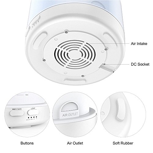 Difusor de aroma con mando a distancia, 500 ml, ajuste de tiempo, humidificador para habitaciones, oficina, SPA