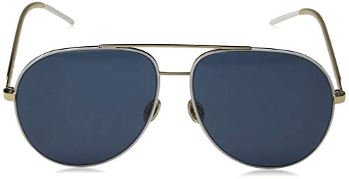 Dior DIORASTRAL KU B4E Gafas de Sol, Blanco (White Gold/Blue Blue), 59 para Mujer