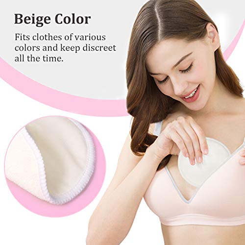 Discos de Lactancia Lavables de Bambú 10pcs, Momcozy discos Absorbentes Lactancia Almohadillas para Lactancia, Cubiertas de Pezón para Maternidad, con Bolsa para Lavandería y Bolsa de Viaje