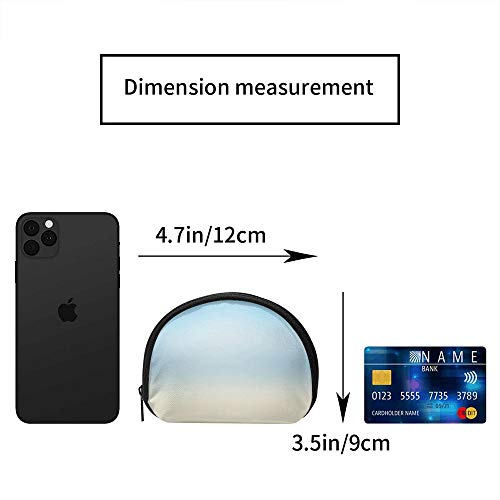 Diseño Web Abstracto Borroso Mujeres Niñas Concha Cosmética Maquillaje Bolsa de Almacenamiento Monedas de Compras al Aire Libre Monedero Organizador