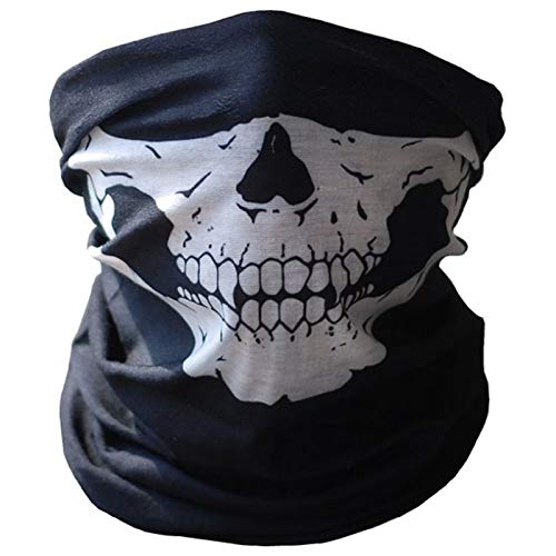 Disfraces de Halloween Decoraciones Haz un Regalo Fantasma de Bicicletas Ski cráneo Mitad de la Cara Multi Uso del Calentador del Cuello Collares Cod Diadema Beanie Cara del cráneo del Sombrero