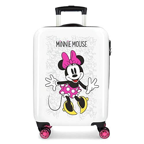 Disney Equipaje infantil Enjoy The Day, color Blanco/Rosa