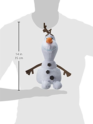 Disney Frozen - Olaf, Peluche con Sonido, 23 cm, Color Blanco (TY 90152TY)