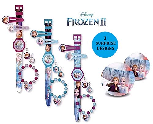 Disney Frozen Set Accesorios con Reloj en Bola 2 Cestas de Regalo Muebles Pegatinas Decoración del hogar Unisex Adulto, Multicolor (Multicolor), única