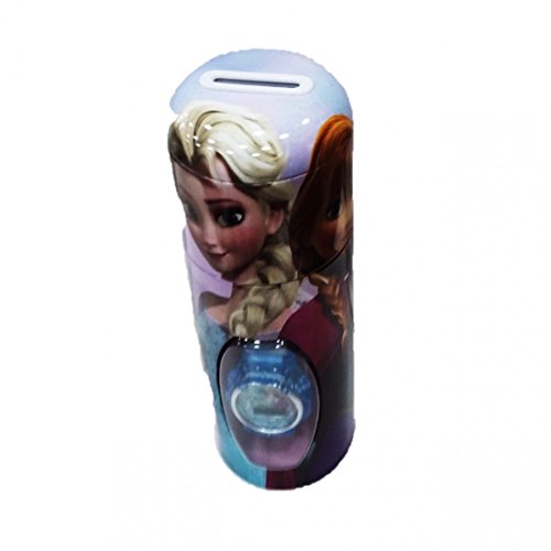 Disney Frozen- Set con reloj de pulsera y hucha metal, unica (Kids Euroswan WD16722)