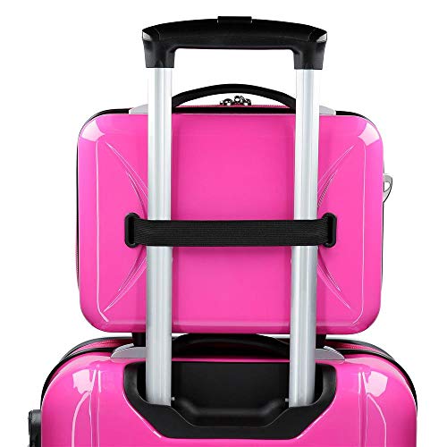 Disney Neceser de viaje, 29 cm, 9.14 litros Enjoy The Day, color Rosa