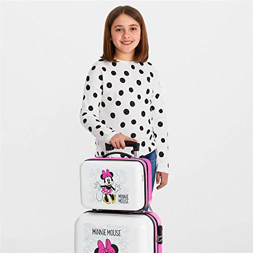 Disney Neceser de viaje, 29 cm, 9.14 litros Enjoy The Day, color Rosa