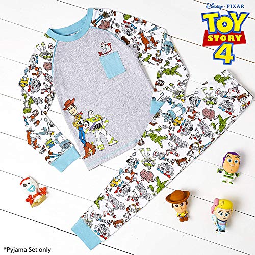 Disney Pijamas para Niños De Toy Story 4! | Ropa Suave Y Cómoda para Dormir De Niño Y Niña | Pijamas De Manga Larga Pixar | ¡ con Woody, Buzz Lightyear y Forky! (3/4 años)