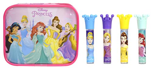 Disney Princess 1599022E - Juego de pintalabios (4 unidades), diseño de princesas Disney