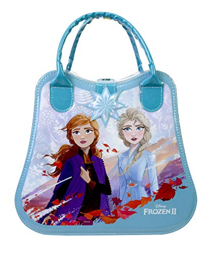 Disney Princess Frozen II Wonderland Weekender - Neceser Frozen II, Set de Maquillaje para Niñas - Maquillaje Frozen - Selección de Productos Seguros en un Maletín de Maquillaje Multicolor