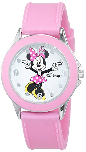 Disney Reloj Análogo clásico para niñas de Cuarzo con Correa en Caucho MN1442