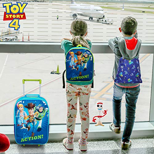 Disney Toy Story 4 Mochilas Escolares Juveniles con Forky, Woody, Buzz Y Bo Peep | Mochila De Cuerda Infantil | Bolsa De Viaje para Niños | Mochila Pequeña Niños | Juego De Viaje De 3 Piezas
