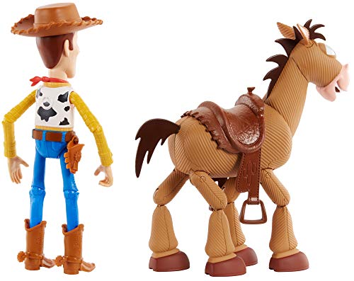 Disney Toy Story 4 Pack de aventuras de Woody y Perdigón, juguetes niños + 3 años (Mattel GDB91)