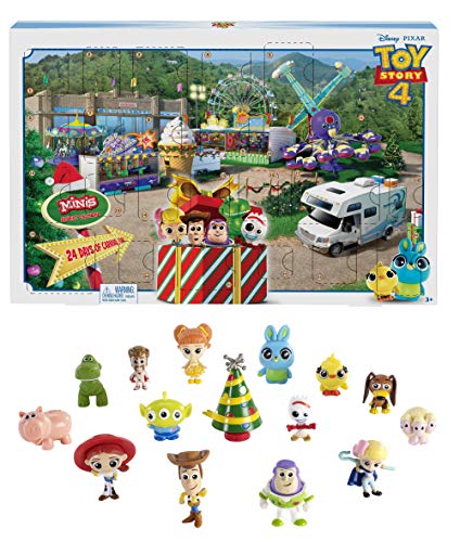 Disney Toy Story - Calendario de Adviento Con Figuras de La Película, Juguetes Niños +3 Años (Mattel GKT88)