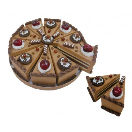 DISOK - Set 10 Cajas Porción Pastelito + Display Chocolate