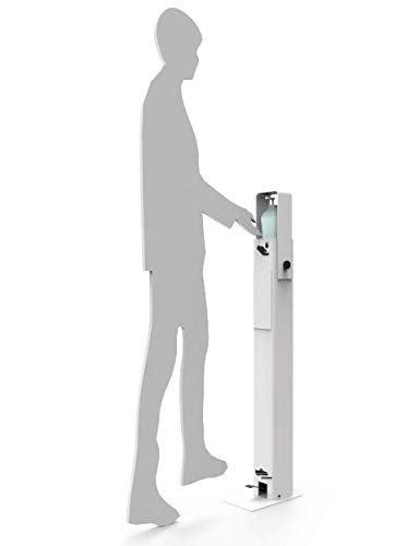 Dispensador de Gel Desinfectante de Manos Mecánico con Pedal | Pintado al Horno | Sin contacto | Fabricado en España