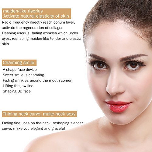 Dispositivo de Belleza de Radiofrecuencia Rejuvenecimiento Facial Reafirmación de la piel Eliminación de Arrugas Masajeador Facial Ideal para Uso en Salones de Belleza