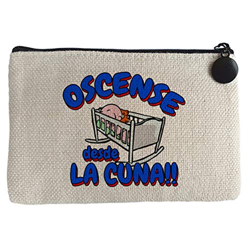 Diver Bebé Monedero Oscense desde la cuna Huesca fútbol - Beige, 15 x 10 cm