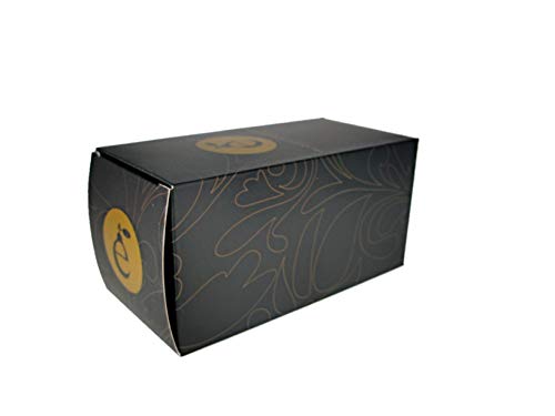 Divo - Botella con atomizador para perfume, con perilla dorada, 46 ml. Embudo de relleno y caja de regalo incluidos.