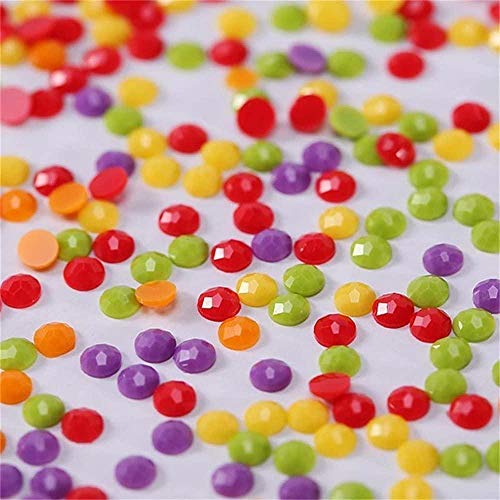 Diy 5D Diamond Pintura por Números Kits de bordado Calle paris,Niño Adultos Través Cristal Diamante Imitación Artístico Dibujo para Sala Hogar Decoración 30 x 40cm