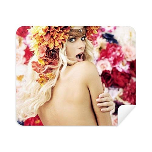 DIYthinker Flores Desnudos Decorado Entusiasta Señora Pantalla del teléfono Limpiador de Vidrios Trapo de Limpieza 2pcs Tela del Ante