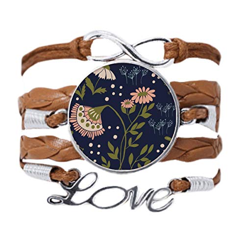 DIYthinker Pulsera de pintura de flores silvestres rosa