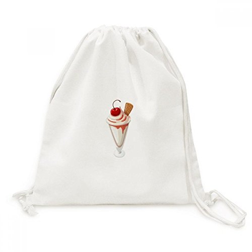 DIYthinker Viaje de Crema de Cerezas cónica de la Taza Dulce de Hielo de la Lona del morral del Lazo Bolsas de la Compra