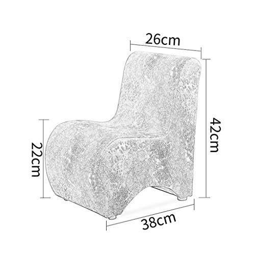 DJFIOSD Silla De Madera Maciza Niños, Moda Infantil Sofá Sala Taburete Bajo, Cuero De La PU Silla Cómoda Antideslizante, Impermeable Fácil De Limpiar,Marrón