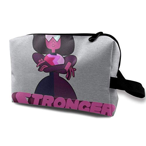 DJNGN Estuche de maquillaje Estuche de cosméticos Steven Universe Stronger Than You Estuche multifuncional Kit de viaje Estuche de almacenamiento