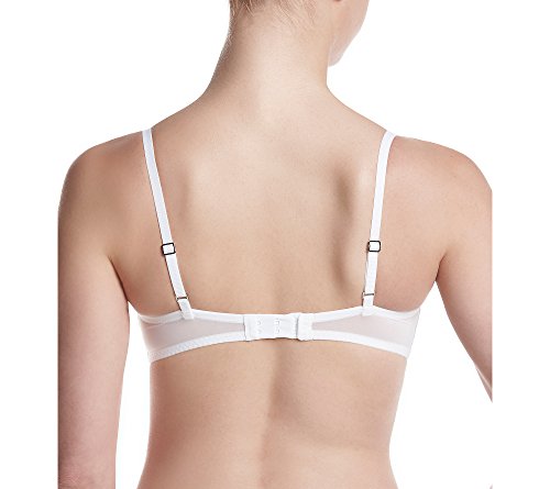 DKNY Intimates Classic Lace Unlined Sujetador de Copa Media, Blanco (Poplin White LUE), 85D (Talla del Fabricante: 32D) para Mujer