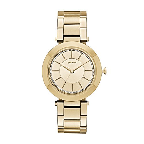 DKNY Reloj analogico para Mujer de Cuarzo con Correa en Acero Inoxidable NY2286