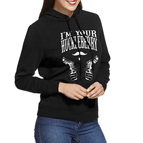 Dlovae Sudadera con Capucha Woman I'm Your Huckleberry Hoodie Sweatshirt