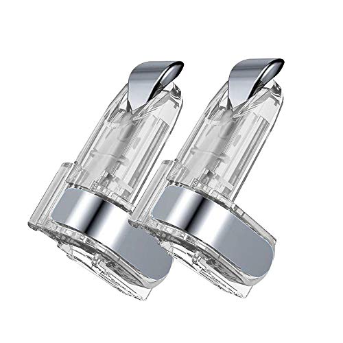 DLseego Triggers para PUBG Mobile, Gatillo del Controlador de Juego Móvil PUBG L1R1 Mobile Trigger Joystick para Teléfono Móvil PUBG/Knives out/Rules of Survival (1 par Clear Mobile Triggers)