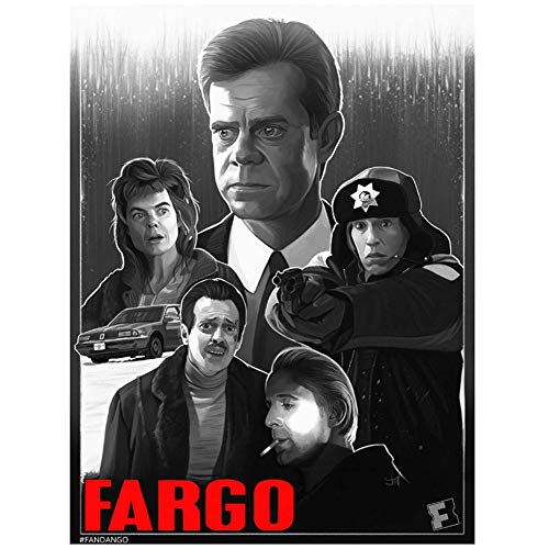 DNJKSA Fargo Movie Art Print Canvas HD Art Poster Pictures Imágenes de la Sala de Estar Ilustraciones Imágenes de la habitación Decoración Regalo -50x75cm Sin Marco