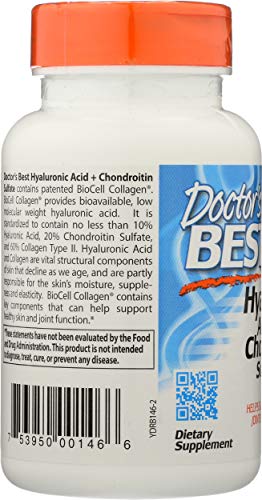 Doctor's Best Ácido Hialurónico + Sulfato De Condroitina Con Colágeno Biocell - 60 Cápsulas 60 Unidades 80 g
