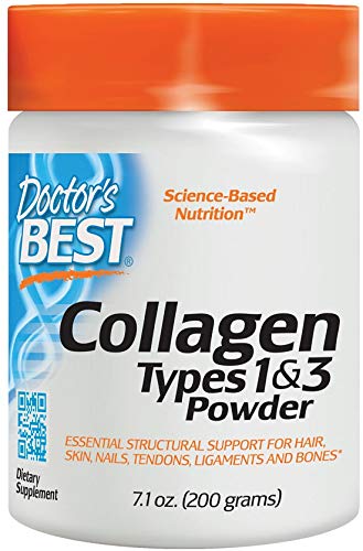 Doctor's Best, Colágeno, tipos 1 y 3 en polvo, 200 g, sin soja, sin gluten