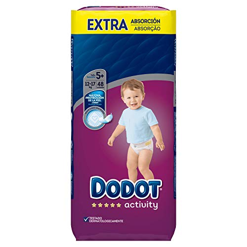 Dodot - Pañales Activity Extra t-5, 12 a 17 kg, 48 unidades