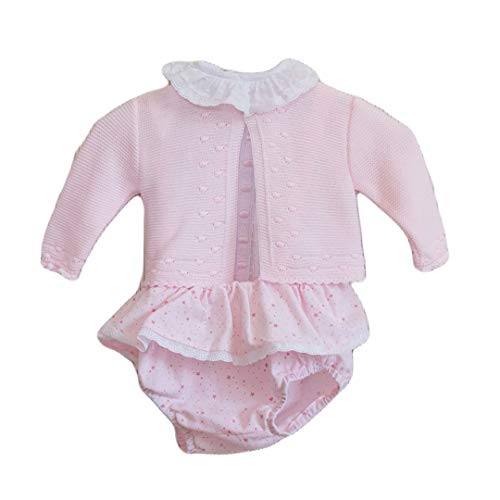 DOLCE PETIT - Conjunto Blusa con Rebeca bebé-niños Color: Rosa Talla: 1M