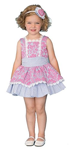 DOLCE PETIT - Vestido bebé-niños Color: Rosa-Gris Talla: 5