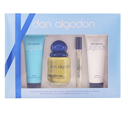 Don Algodon Set de Agua de Colonia, Agua de Colonia Mini, Gel de Ducha y Loción Corporal - 260 ml