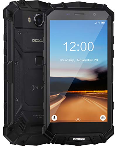 DOOGEE S60 Lite Smartphone Al Aire Libre Robusto 4G, Face ID Celular Doble SIM Libre Android 8.1, Teléfono Móvil IP68 Octa Core 4+32GB, 5,2 Pulgadas FHD NFC GPS 5580mAh Cámara 16+8MP Móvil, Negro