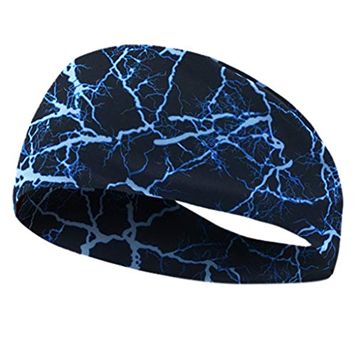 Dorical Diadema para Hombres Sweatband Deportiva para Hombre Mujer Unisex, Rendimiento Estiramiento y humectación para Correr Gym Tennis banda de sudor corriendo yoga danza gimnasia