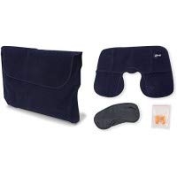 Dormidon® Antifaz para Dormir 100% Opaco. Antifaz Muy Suave. Pack Ideal para Viaje en Avión, Tren, Coche, Que Incluye Antifaz, Tapones Oídos, Cojín Viaje y de Regalo Bolsa de Transporte.