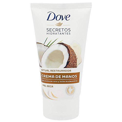 Dove - Crema de Manos para Piel Seca con Aceite de Coco y Leche de Almendras - 75 ml