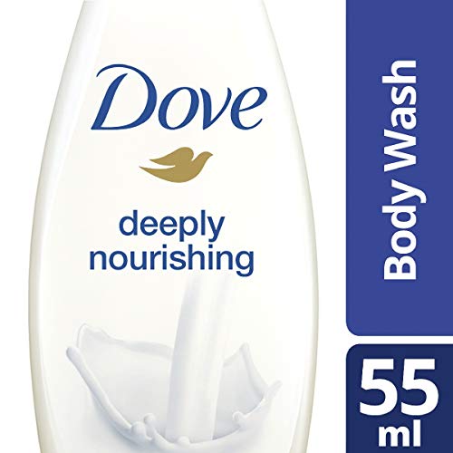Dove Gel de Ducha para Piel más Suave y Cuidada, Hidratación Profunda sin Sulfatos - 55 ml, 1 unidad