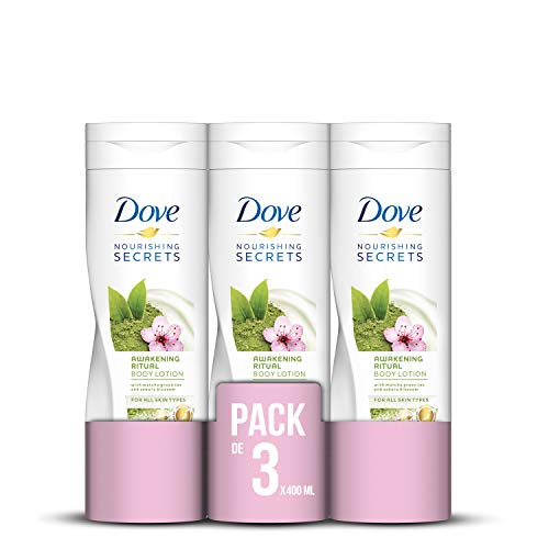 Dove Loción Coporal Té Matcha - Pack de 3 x 400 ml (Total: 1200 ml)