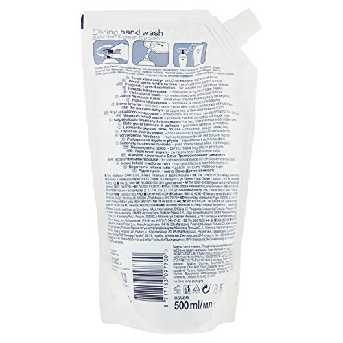 Dove Loción de lavado Go Fresh Fresh Touch recambios, 1er Pack (1 x 500 g)