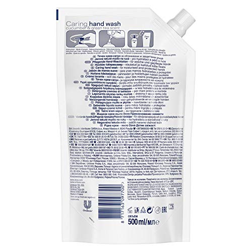 Dove Loción de lavado Go Fresh Fresh Touch recambios, 1er Pack (1 x 500 g)