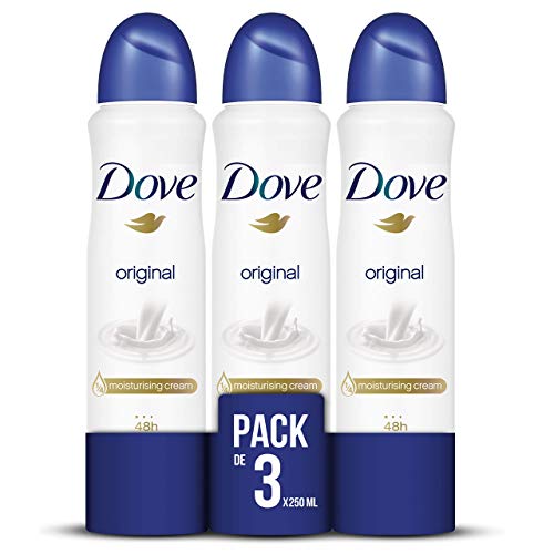 Dove Original Desodorante Aerosol 250ml - [Pack de 3]